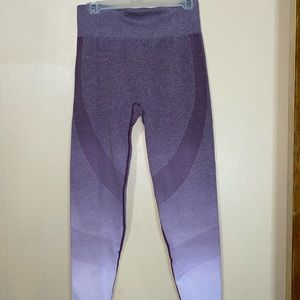 Pink Ombre High Rise Leggings